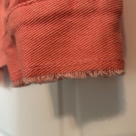 071 Distressed Pink Jean Jacket - Picture 4 of 12